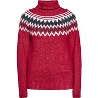 Festlicher Rollkragenpullover mit Norwegermuster