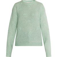 Strickpullover mit floraler Stickerei