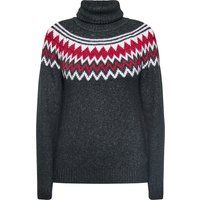 Festlicher Rollkragenpullover mit Norwegermuster