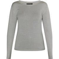 Minimalistischer Feinstrick-Pullover mit Rundhalsausschnitt
