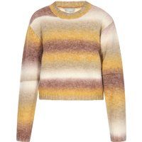 Kurzer Strickpullover mit Ombre-Muster