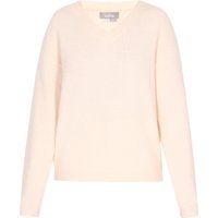 V-Ausschnitt-Strickpullover mit lockerer Passform