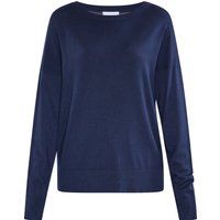 Klassischer Feinstrickpullover mit Rundhalsausschnitt