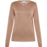 Feinstrick-Pullover mit V-Ausschnitt