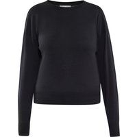 Minimalistischer Feinstrick-Pullover mit Rundhalsausschnitt