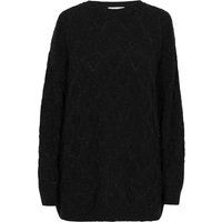 Relaxter Strickpullover mit Rautenmuster