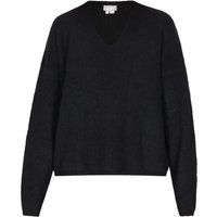 Lockerer Strickpullover mit V-Ausschnitt