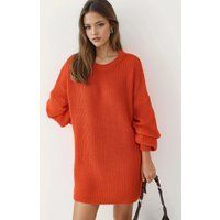 Oversized Longline Strukturstrick-Pullover