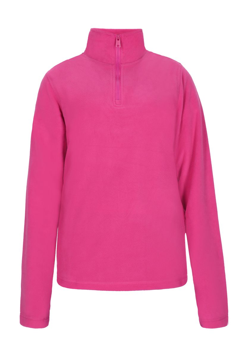 Fleece-Pullover mit hohem Reißverschlusskragen