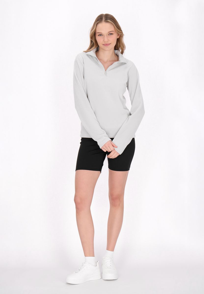 Weicher Thermo-Pullover mit Halbreißverschluss