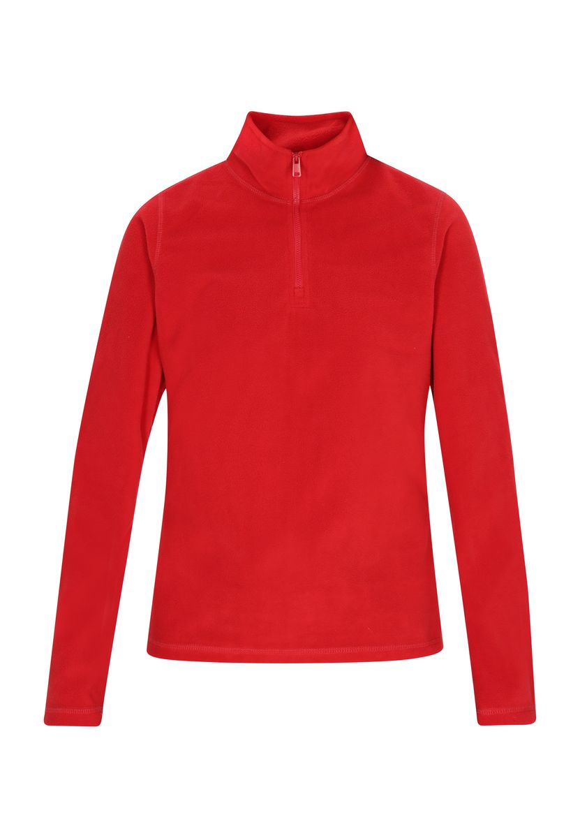 Taillierter Fleecepullover mit Reißverschluss