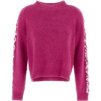 Kaschmirpullover mit Paillettenbesatz