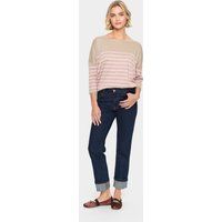 Oversize Strickpullover mit Querstreifen
