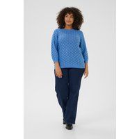 Strukturierter Pullover mit Pointelle-Muster