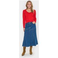 Klassischer Feinstrick-Pullover mit V-Ausschnitt