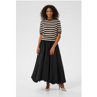 Gestreiftes Stricktop mit Halbarm