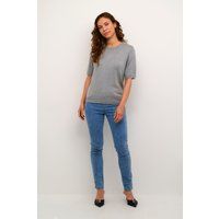 Kurzarm-Stricktop in Regular Fit