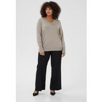 Weicher Strickpullover mit V-Ausschnitt