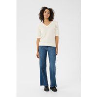 Minimalistischer V-Ausschnitt Strickpullover