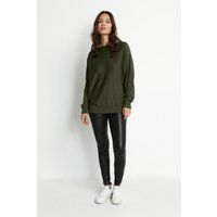 Oversize-Strickpullover mit U-Boot-Ausschnitt