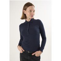 Langärmliger Strick-Polo-Pullover