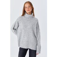 Oversized Rollkragenpullover aus Strick