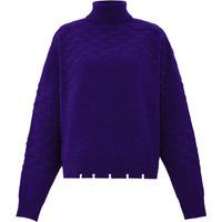 Strukturierter Oversized-Rollkragenpullover