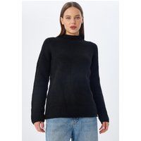 Klassischer Strickpullover mit Stehkragen