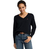 V-Ausschnitt-Strickpullover aus Baumwolle