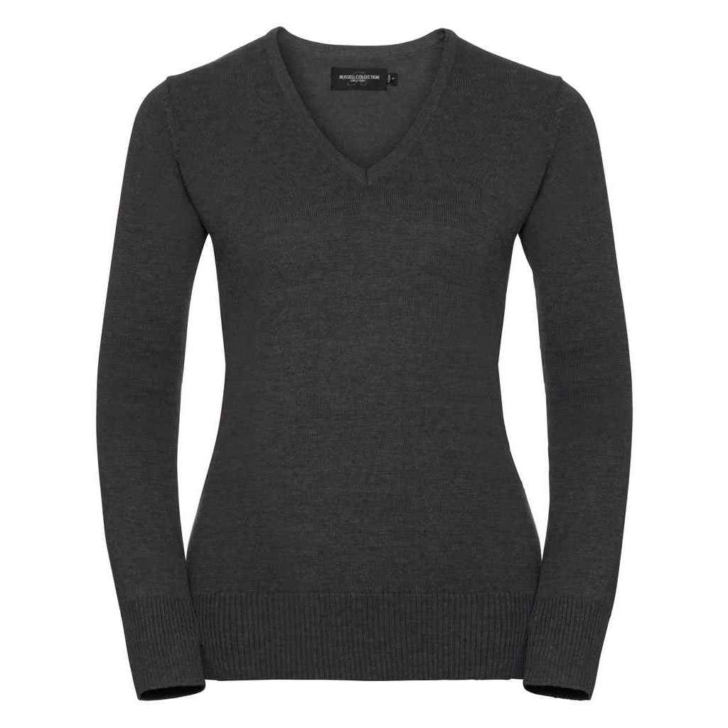 Klassischer Feinstrick-Pullover mit V-Ausschnitt