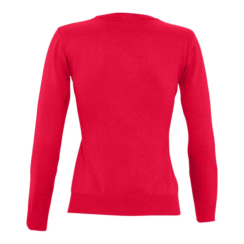 Klassischer Strickpullover mit V-Ausschnitt