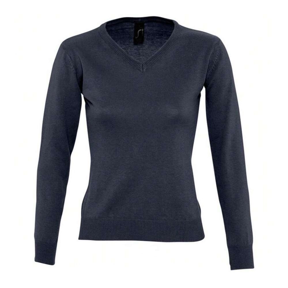 Klassischer Slim-Fit V-Ausschnitt Pullover