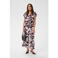 Gemusterter Jumpsuit mit weitem Bein