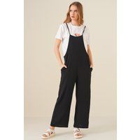 Lockerer Jumpsuit mit weitem Bein