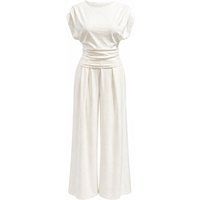 Elegantes Strick-Set mit weitem Bein
