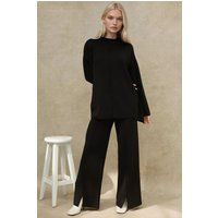 Gemütliches Oversized-Strick-Set