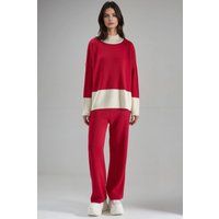 Colorblock Rippstrick Co-ord Set