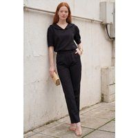 Elegantes Co-ord-Set mit Schalkragen