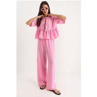 Texturiertes Co-ord-Set mit Bindedetails