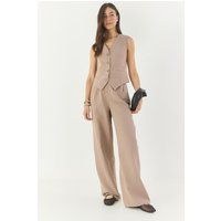 Set aus Weste und weit geschnittener Hose