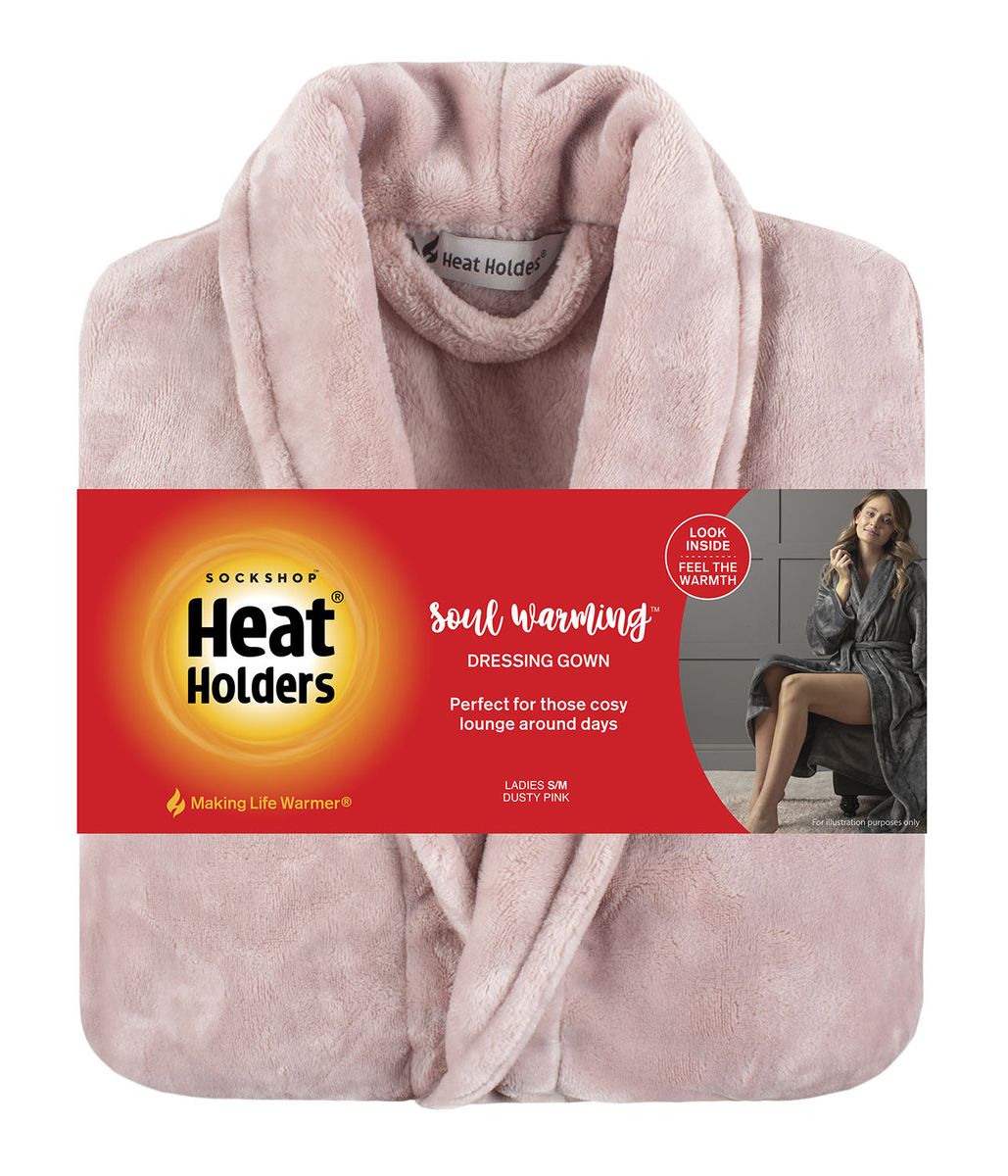 Flauschiger Thermo-Fleece Morgenmantel