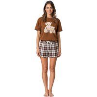 Pyjama-Set mit Teddybären-Grafik