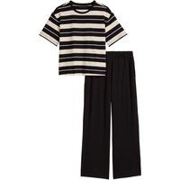 Gestreiftes Loungewear-Set aus Baumwolle