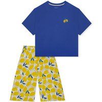 Modal-Pyjama mit Zitronenmuster
