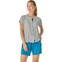 Kurzes Pyjama-Set mit geometrischem Muster