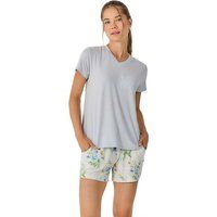 Fließendes Modal-Pyjama-Set mit Blumenmuster