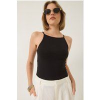 Elegantes Haltertop aus Baumwollmix