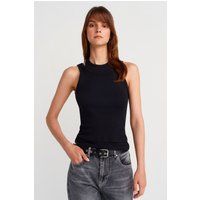 Geripptes Tanktop mit Doppelträgern