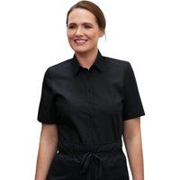 Kurzärmelige taillierte Business-Bluse