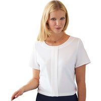 Elegante Kurzarmbluse mit Nahtdetail